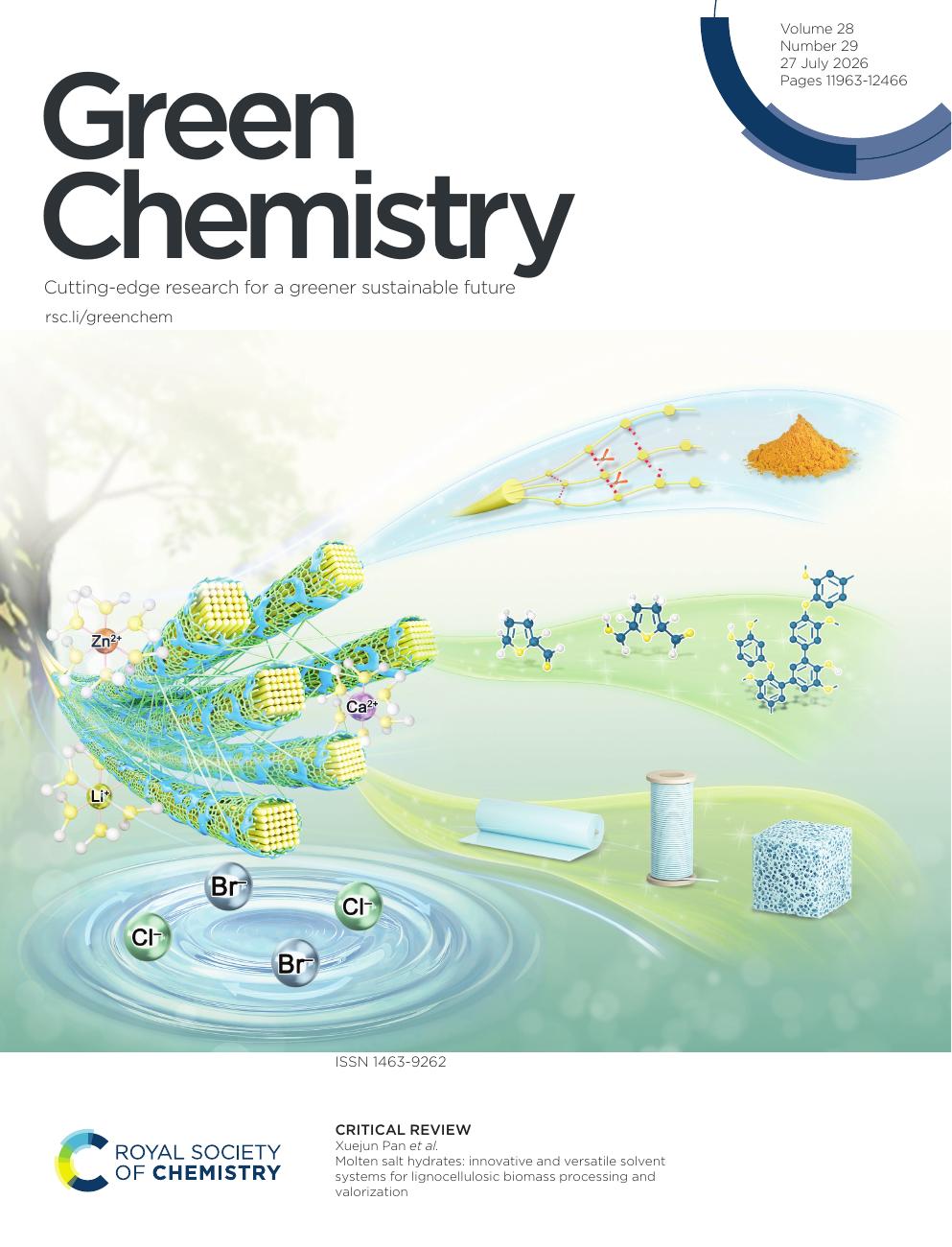 Green Chemistry journal cover, July 2026